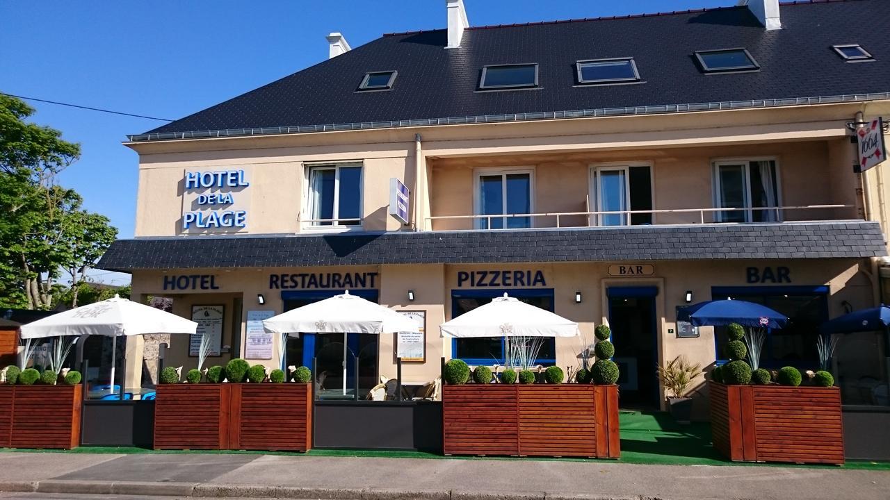 Hotel De La Plage Quinéville Exterior foto